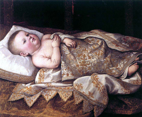  Tiberio Di Tito Prince Leopoldo de' Medici in a Cradle - Art Print