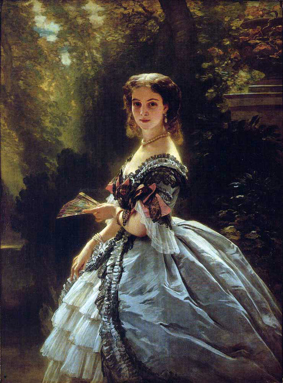  Franz Xavier Winterhalter Princess Elizabeth Esperovna Belosselsky-Belosenky, Princess Troubetskoi - Art Print