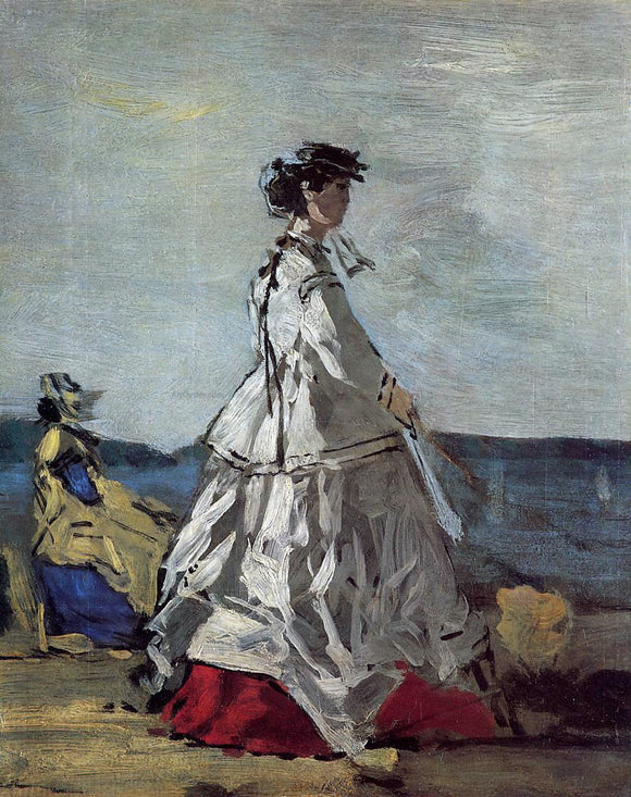  Eugene-Louis Boudin Princess Metternich on the Beach - Art Print