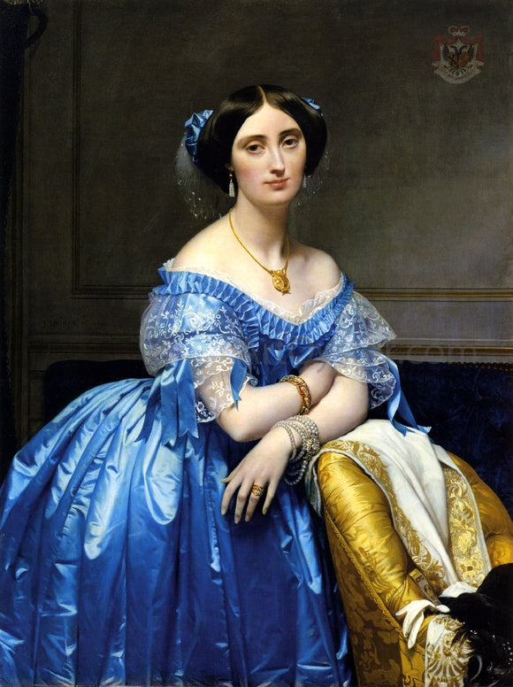  Jean-Auguste-Dominique Ingres Princess Pauline-Eleonore de Broglie - Art Print