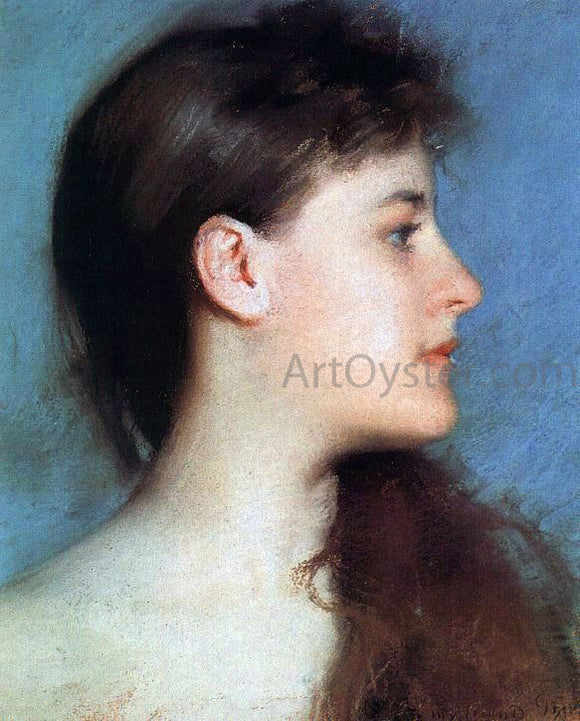  Edmund Tarbell Profile - Art Print