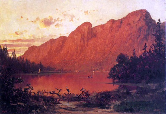  Thomas Hill Profile Peak from Profile Lake, New Hampshire - Art Print