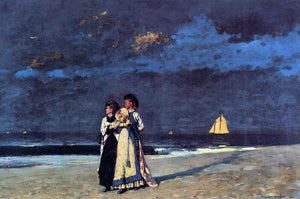  Winslow Homer Promenade on the Beach - Art Print