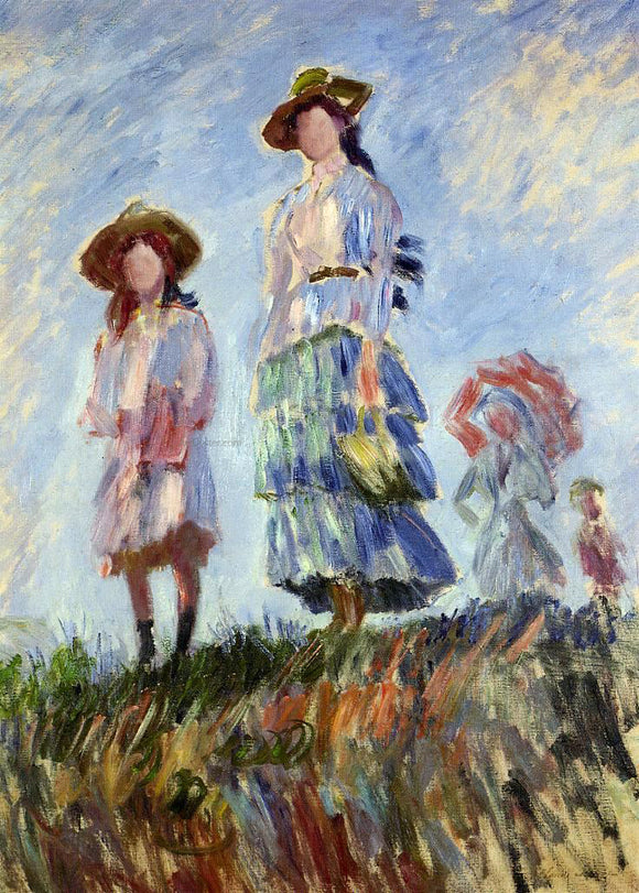  Claude Oscar Monet Promenade (study) - Art Print