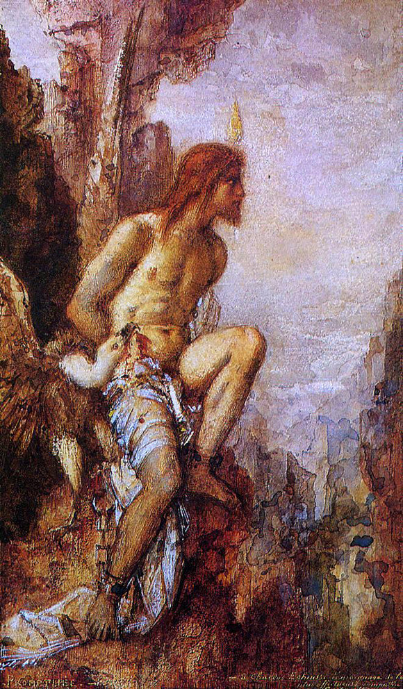  Gustave Moreau Prometheus in Chains - Art Print