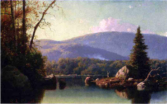  George Lafayette Clough Prospect Mountain from Rawuette Lake - Art Print