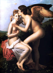  Baron Francois Gerard Psyche and Amour (also known as Cupid and Psyche) - Art Print