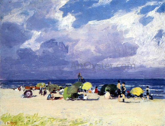  Edward Potthast Purple Beach Scene - Art Print