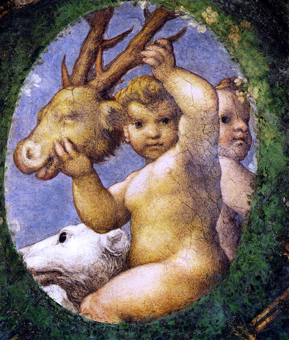  Correggio Putto With Hunting Trophy - Art Print