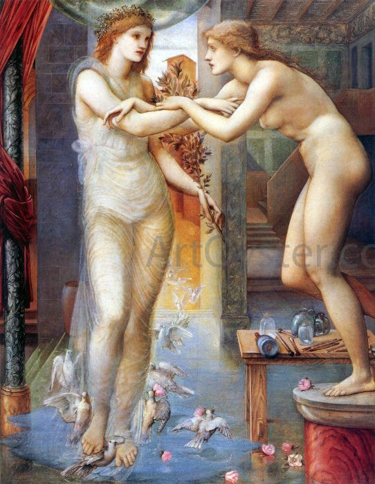  Sir Edward Burne-Jones Pygmalion and the Image III: The Godhead Fires - Art Print