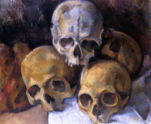  Paul Cezanne A Pyramid of Skulls - Art Print