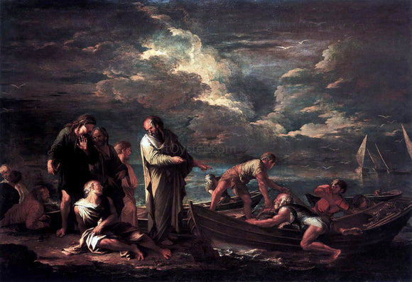  Salvator Rosa Pythagoras and the Fisherman - Art Print