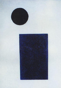  Kazimir Malevich Quadrilateral and the Circle - Art Print