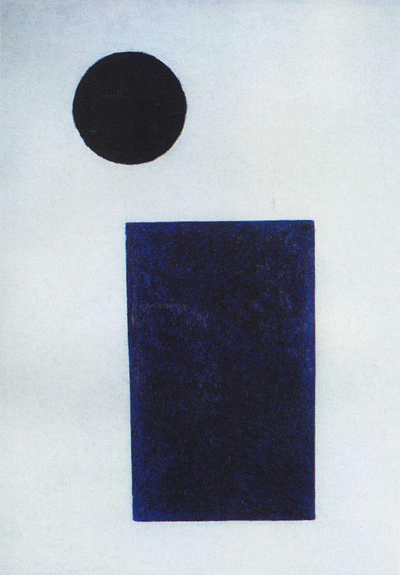  Kazimir Malevich Quadrilateral and the Circle - Art Print
