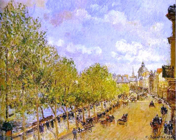  Camille Pissarro Quai Malaquais in the Afternoon, Sunshine - Art Print