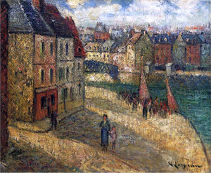  Gustave Loiseau Quay at Dieppe - Art Print