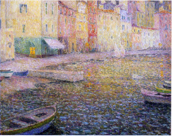  Henri Le Sidaner Quay at Twilight - Art Print