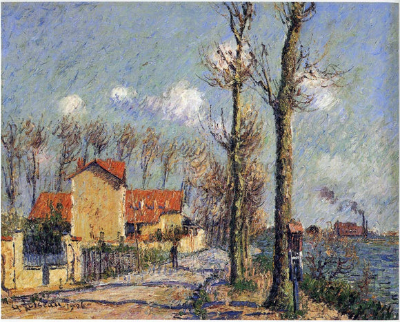  Gustave Loiseau Quay of Pothius in Pontoise - Art Print