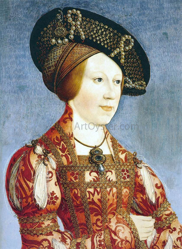  Hans Maler Queen Anne of Hungary and Bohemia - Art Print