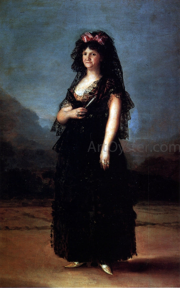  Francisco Jose de Goya Y Lucientes Queen Maria Luisa Wearing a Mantilla - Art Print