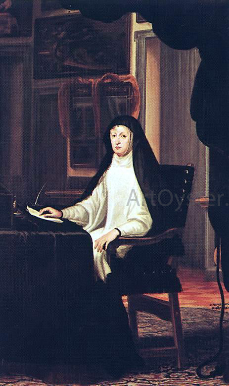  Juan Carreno De Miranda Queen Mary Anne of Austria as a Widow - Art Print