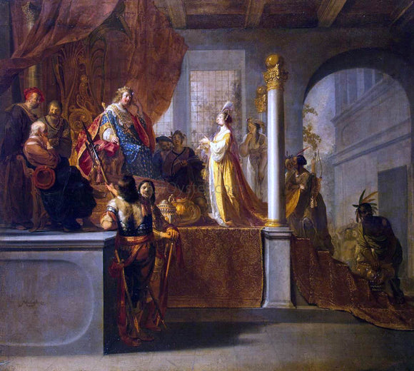  Nicolaus Knupfer Queen of Sheba Before Solomon - Art Print