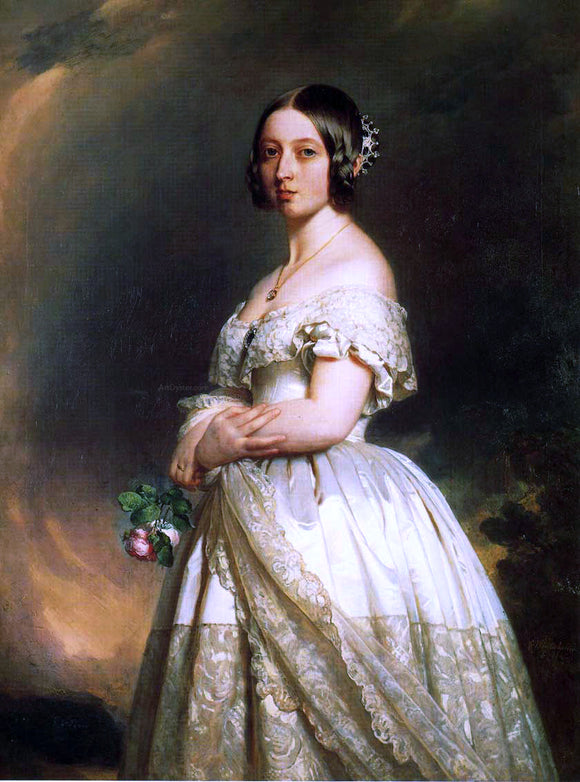  Franz Xavier Winterhalter Queen Victoria - Art Print