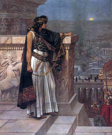  Herbert Gustave Schmalz Queen Zenobia's Last Look upon Palmyra - Art Print