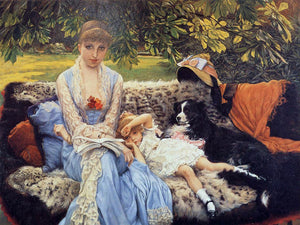  James Tissot A Quiet Time - Art Print