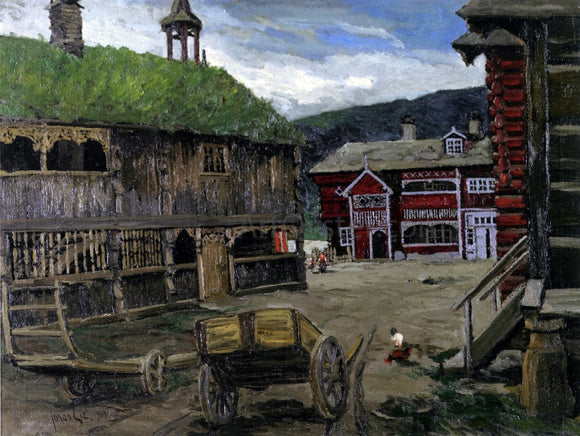  Jonas Lie Quiet Town (Norway) - Art Print