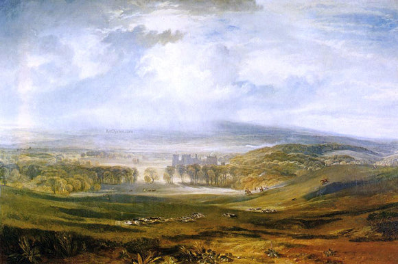  Joseph William Turner Raby Castle, the Seat of the Earl of Darlington - Art Print