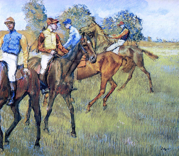  Edgar Degas Race Horses - Art Print