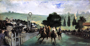  Edouard Manet Races at Longchamp - Art Print