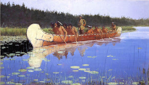  Frederic Remington Radisson and Groseilliers - Art Print