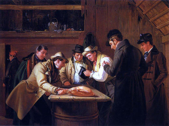  William Sidney Mount Raffling for the Goose (also known as The Raffle) - Art Print