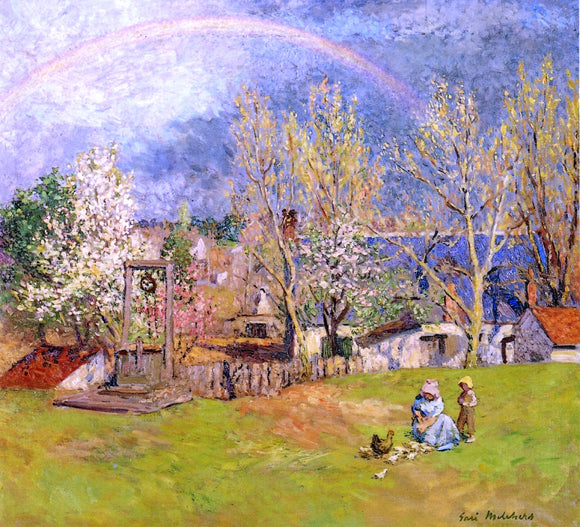  Gari Melchers Rainbow over Jenny Lake, Wyoming - Art Print