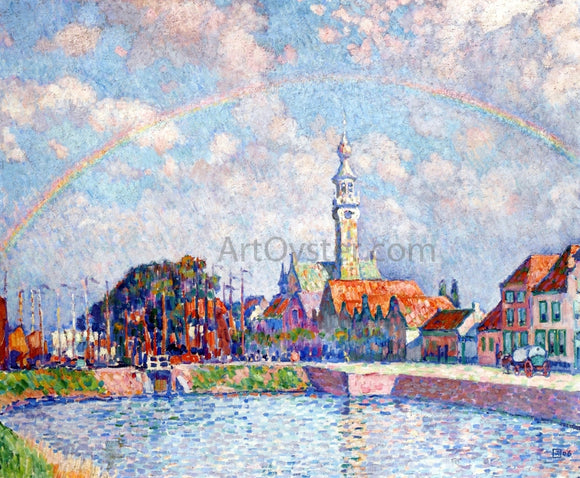  Theo Van Rysselberghe Rainbow over Veere - Art Print