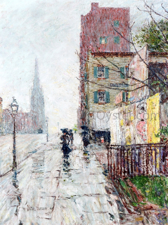  Frederick Childe Hassam A Rainy Day - Art Print