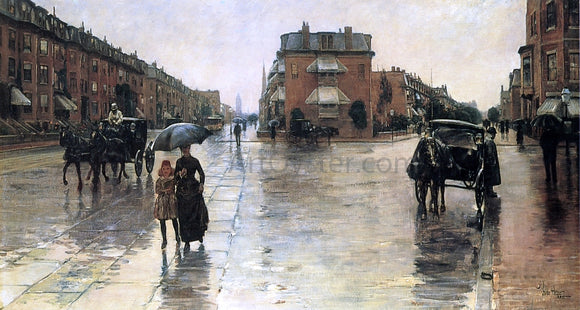  Frederick Childe Hassam Rainy Day, Boston - Art Print