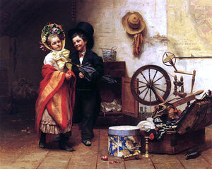  William Gilbert Gaul Rainy Day in the Garret - Art Print