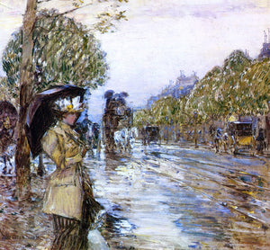  Frederick Childe Hassam Rainy Day, Paris - Art Print