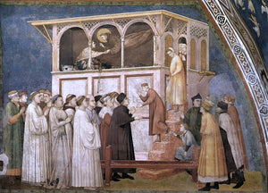  Giotto Di Bondone Raising of the Boy in Sessa (North transept, Lower Church, San Francesco, Assisi) - Art Print