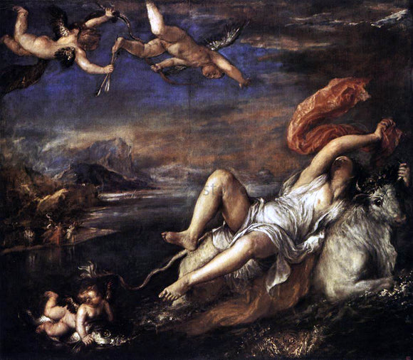  Titian Rape of Europa - Art Print