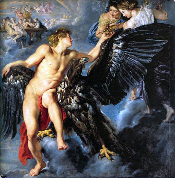  Peter Paul Rubens Rape of Ganymede - Art Print