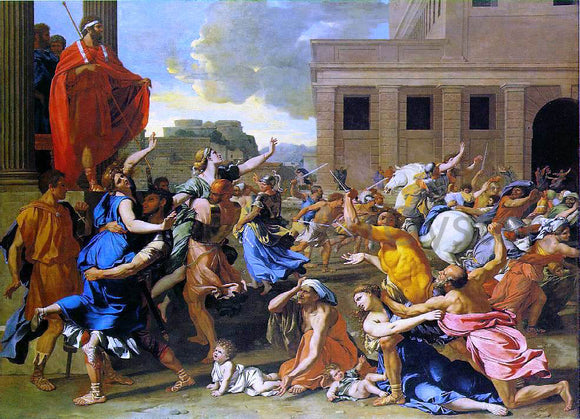  Nicolas Poussin Rape of the Sabine Women - Art Print