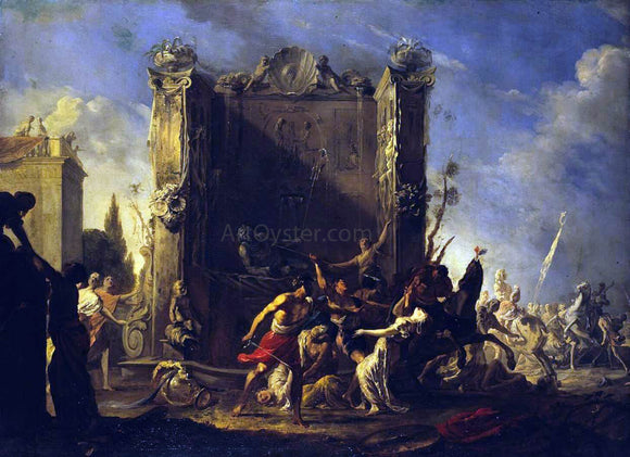  Johann Heinrich Schonfeld Rape of the Sabine Women - Art Print