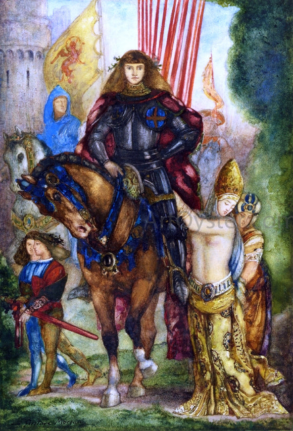  Gustave Moreau Reitre et Captives - Art Print