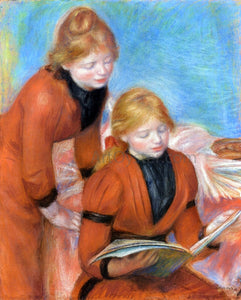  Pierre Auguste Renoir Reading - Art Print