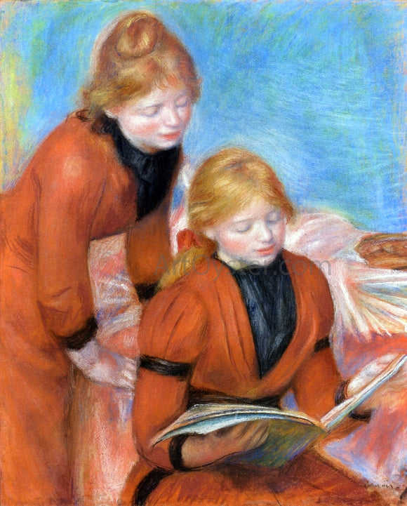  Pierre Auguste Renoir Reading - Art Print