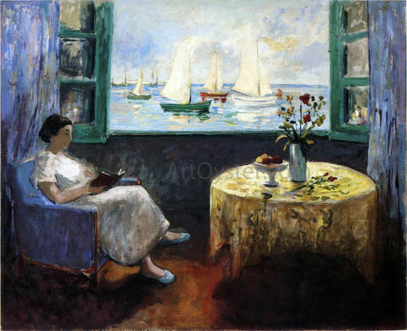 Henri Lebasque Reading by the Window - Art Print